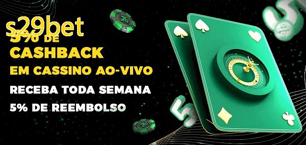 Promoções do cassino ao Vivo s29bet